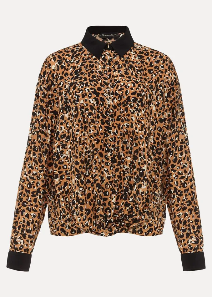 Phase Eight Shirts and Blouses Kaelie Leopard Twist Front Blouse Blackmulti 8211 Women Phase Eight Shirts and Blouses Kaelie Leopard Twist Front Blouse Blackmulti 8211 Women