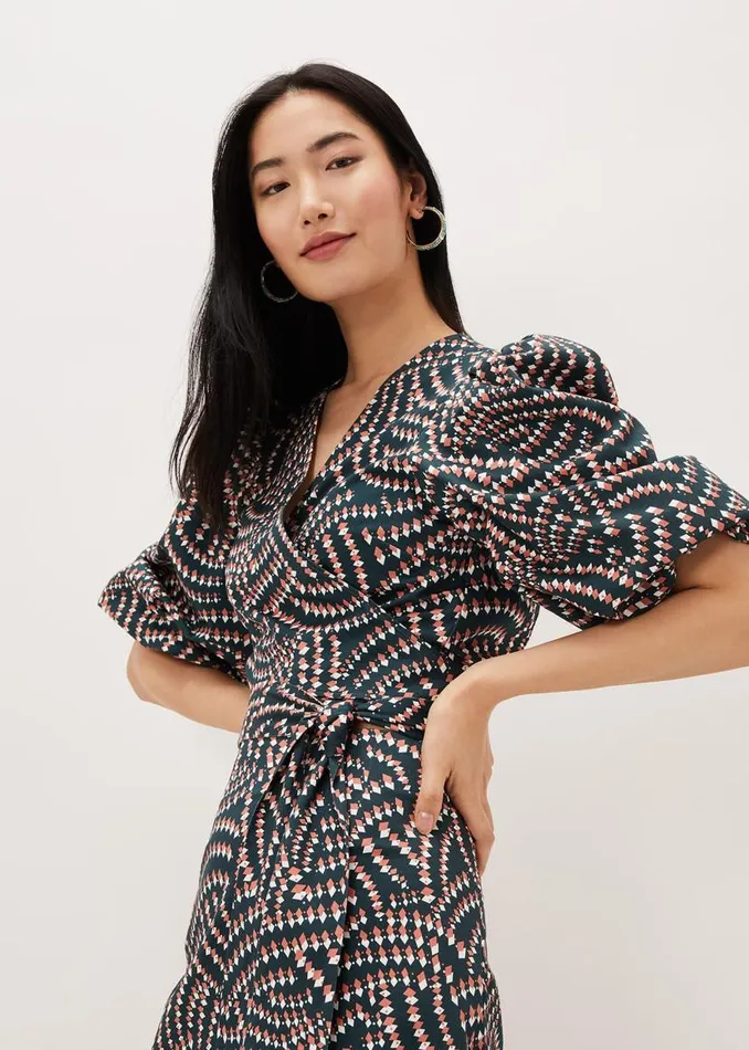 Phase Eight Shirts and Blouses Kiri CoOrd Geo Metric Blouse Ocean Coral 8211 Women Phase Eight Shirts and Blouses Kiri CoOrd Geo Metric Blouse Ocean Coral 8211 Women