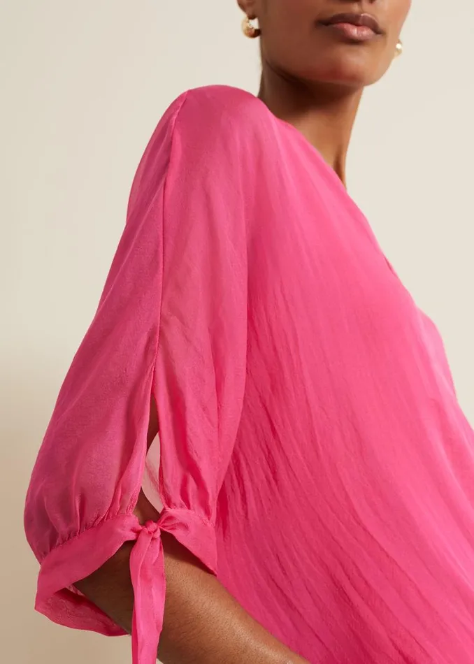 Phase Eight Shirts and Blouses Madison Pink Silk Blouse Pink 8211 Women