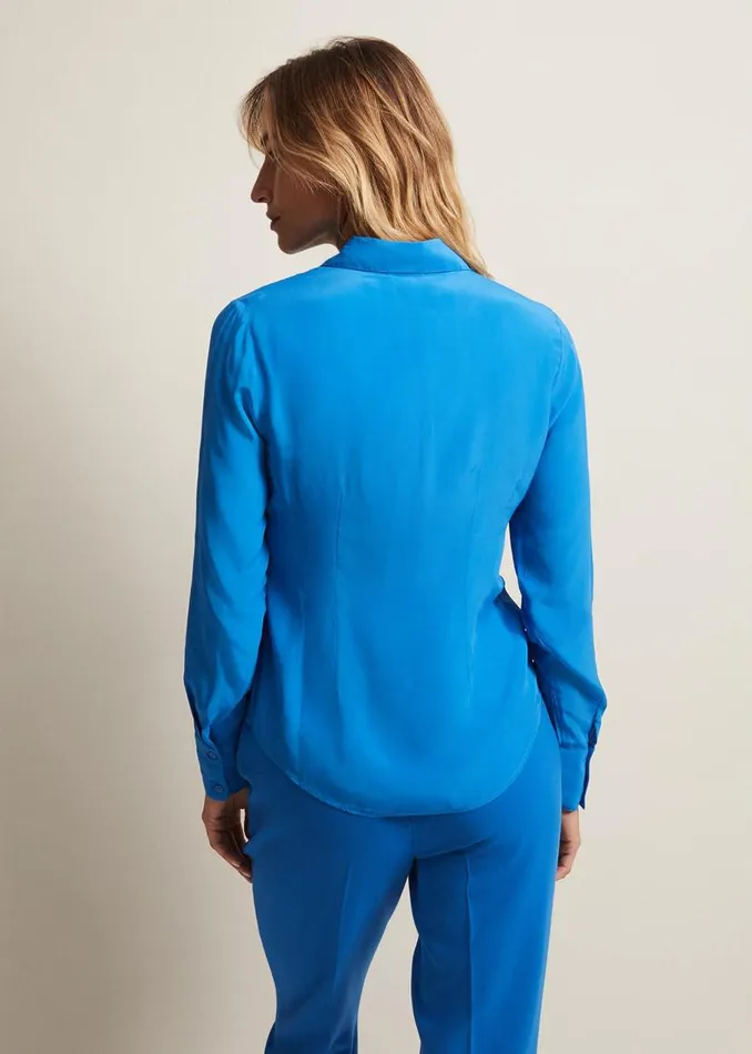 Phase Eight Shirts and Blouses Nadelina Luxe Plain Fitted Shirt Teal 8211 Women Phase Eight Shirts and Blouses Nadelina Luxe Plain Fitted Shirt Teal 8211 Women