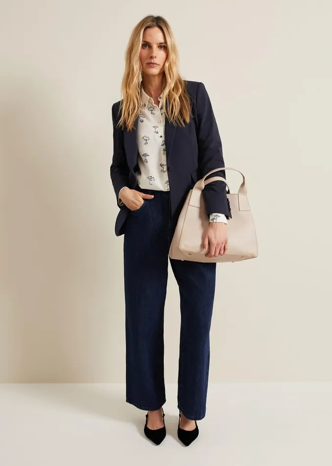 Phase Eight Shirts and Blouses Riley Printed Shirt Ivory 8211 Women