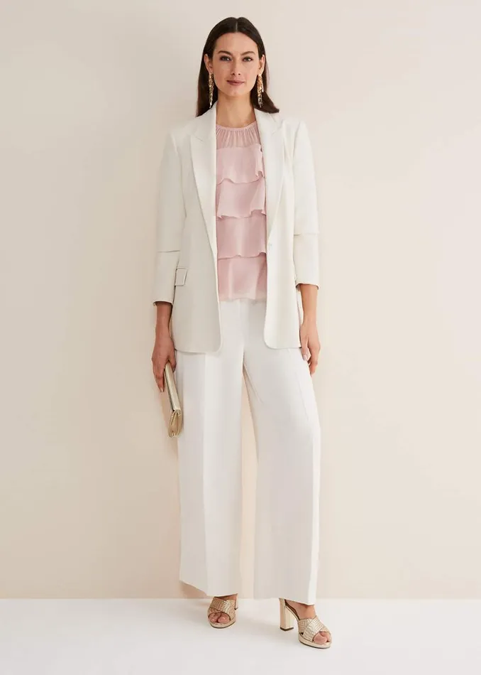 Phase Eight Shirts and Blouses Stacey Ruffle Blouse Soft Pink 8211 Women