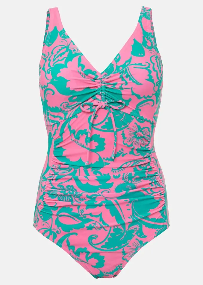 Phase Eight Swimwear Paisley Printed Swimsuit Greenpink 8211 Women