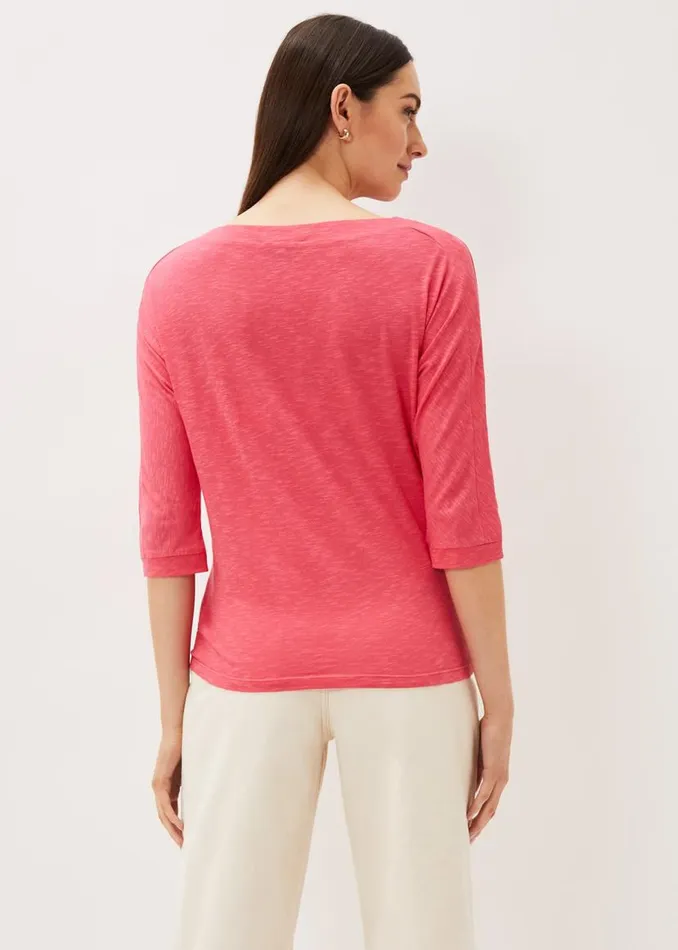 Phase Eight Tops and TShirts Belle Scoop Neck Top Pink 8211 Women