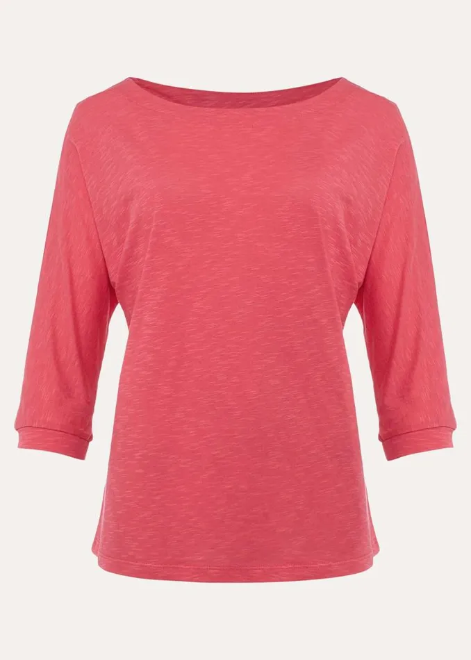 Phase Eight Tops and TShirts Belle Scoop Neck Top Pink 8211 Women