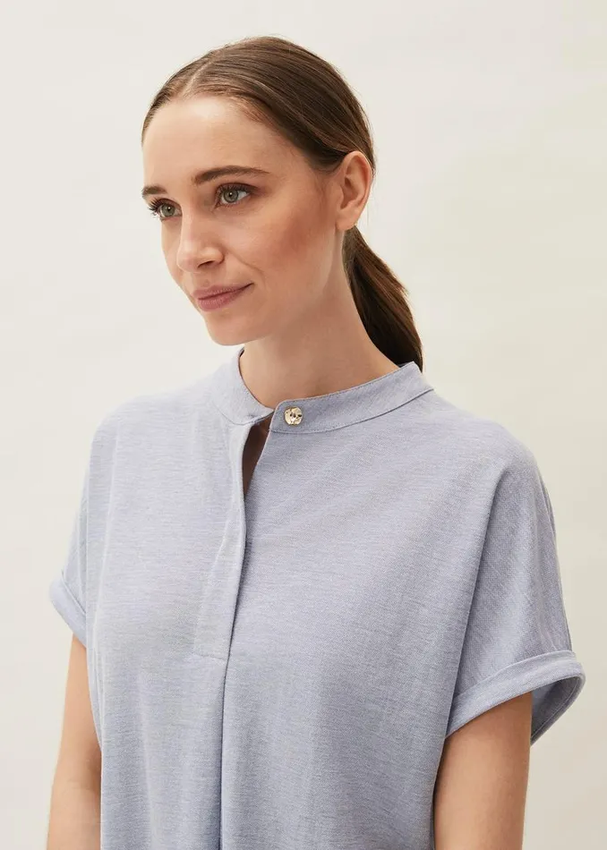 Phase Eight Tops and TShirts Kitty Jersey Shirt Pale Blue 8211 Women