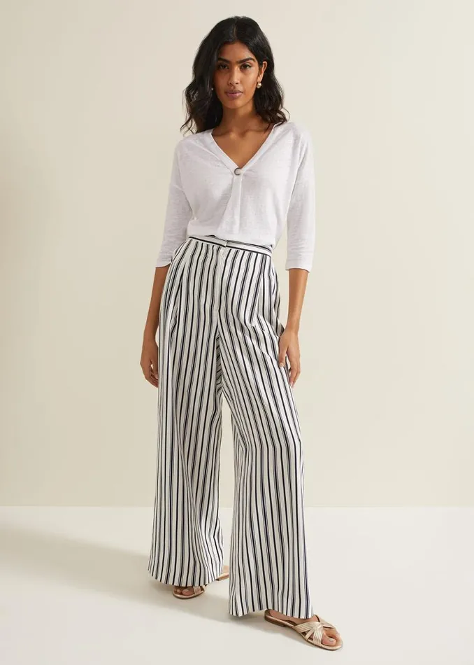 Phase Eight Tops and TShirts Leah Linen Top White 8211 Women