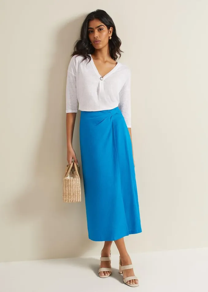 Phase Eight Tops and TShirts Leah Linen Top White 8211 Women