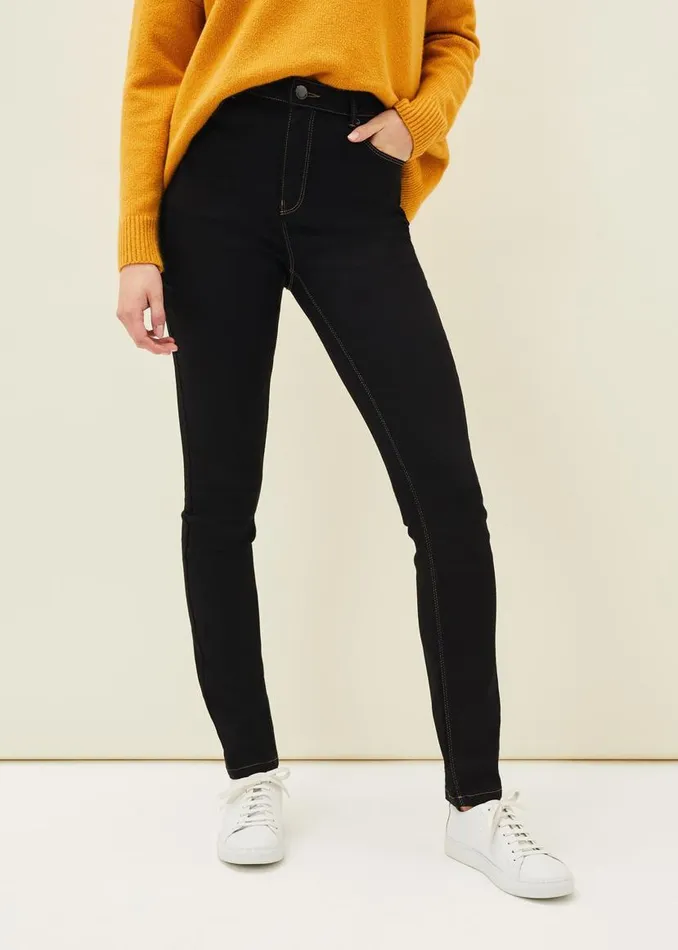 Phase Eight Trousers Abigial Sculpting Skinny Short Jean Black 8211 Women