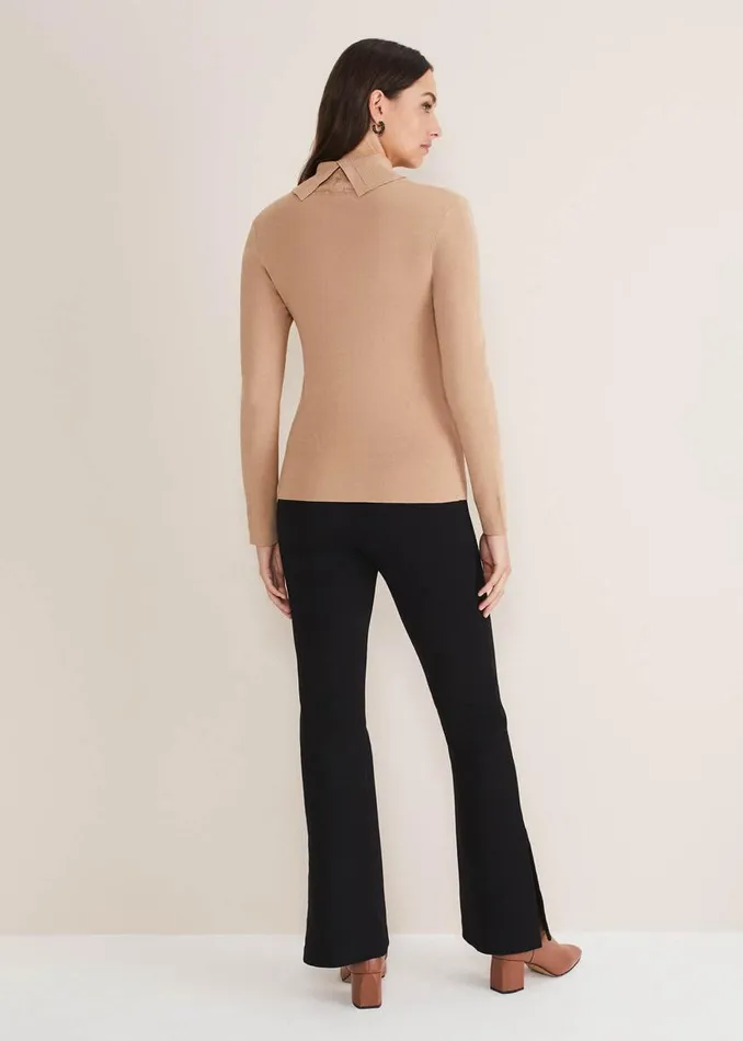 Phase Eight Trousers Ara Side Split Bootcut Ponte Trouser Black 8211 Women