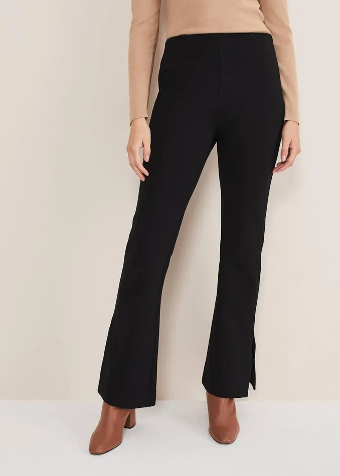 Phase Eight Trousers Ara Side Split Bootcut Ponte Trouser Black 8211 Women