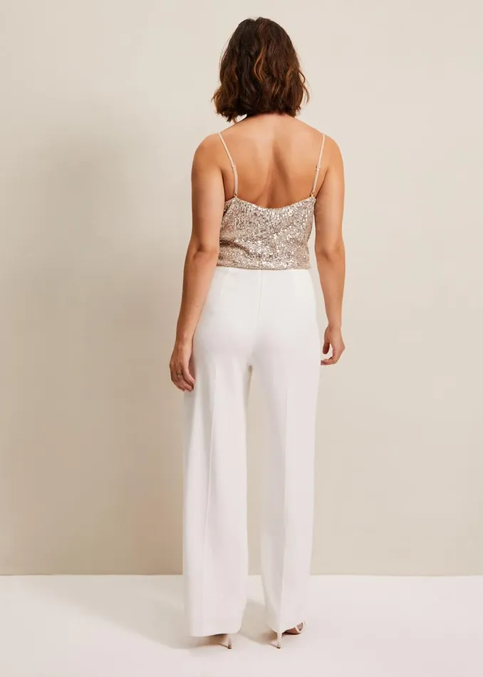 Phase Eight Trousers Beatriz Satin Wide Leg Bridal Trousers Ivory 8211 Women Phase Eight Trousers Beatriz Satin Wide Leg Bridal Trousers Ivory 8211 Women