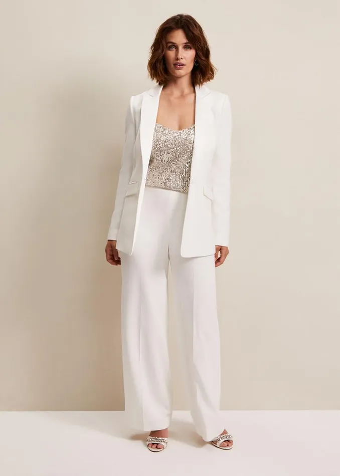Phase Eight Trousers Beatriz Satin Wide Leg Bridal Trousers Ivory 8211 Women Phase Eight Trousers Beatriz Satin Wide Leg Bridal Trousers Ivory 8211 Women