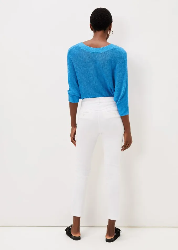 Phase Eight Trousers Hailee Topstitch Skinny Jeans Long White 8211 Women