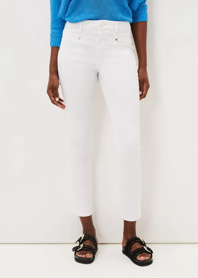 Phase Eight Trousers Hailee Topstitch Skinny Jeans Long White 8211 Women