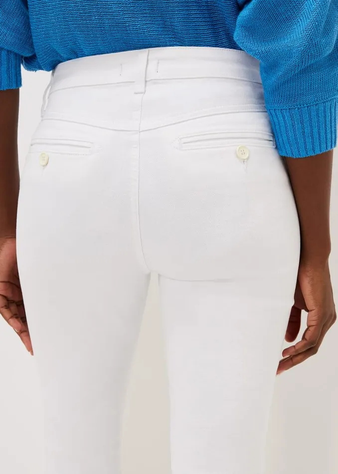 Phase Eight Trousers Hailee Topstitch Skinny Jeans Long White 8211 Women