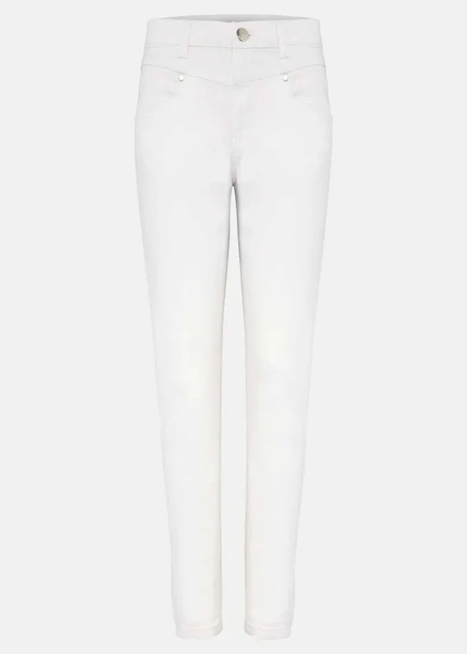 Phase Eight Trousers Hailee Topstitch Skinny Jeans Long White 8211 Women