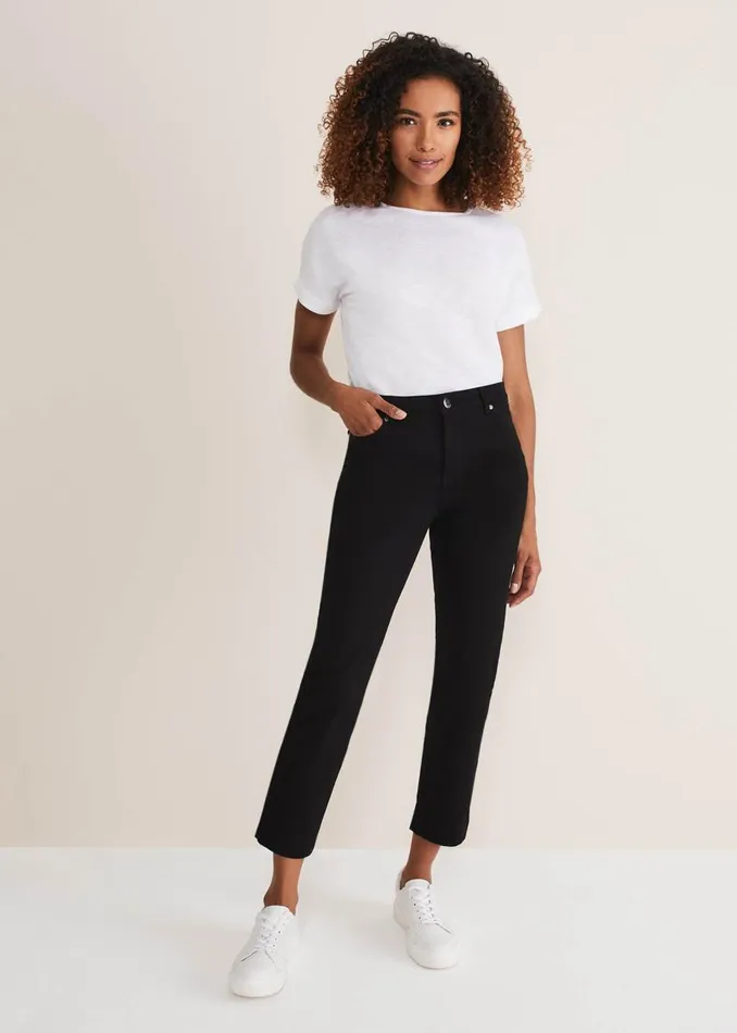 Phase Eight Trousers Ocha Straight Leg Jeans Black 8211 Women