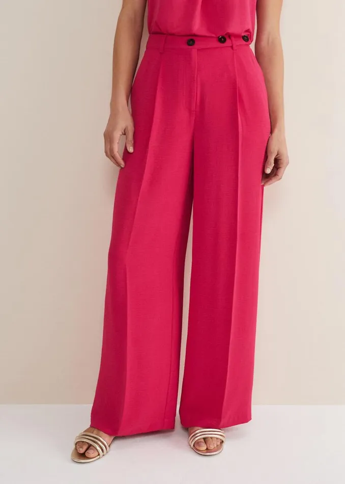 Phase Eight Trousers Opal Wide Leg Trousers Raspberry 8211 Women
