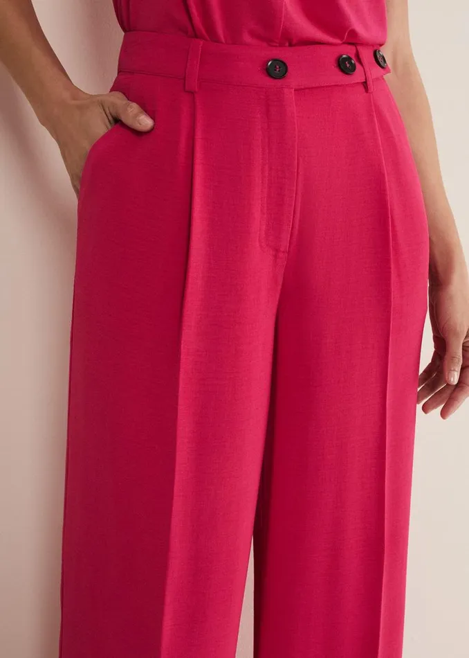 Phase Eight Trousers Opal Wide Leg Trousers Raspberry 8211 Women