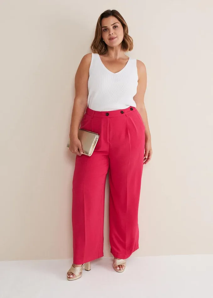 Phase Eight Trousers Opal Wide Leg Trousers Raspberry 8211 Women