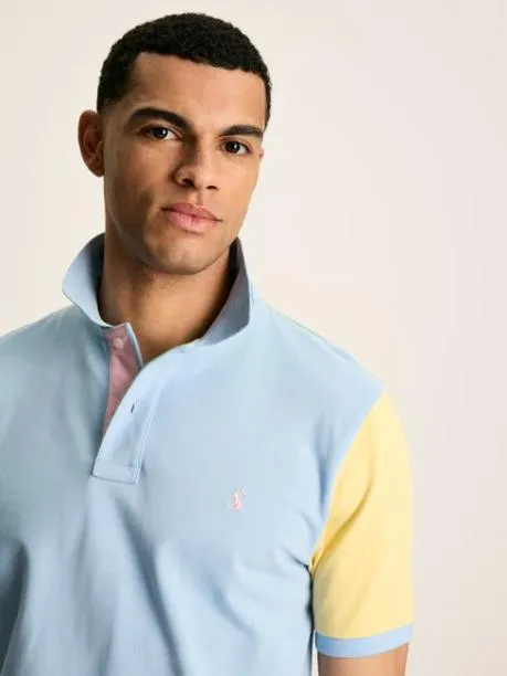 Polo Shirts Men Joules Blue Colourblock Polo Shirt
