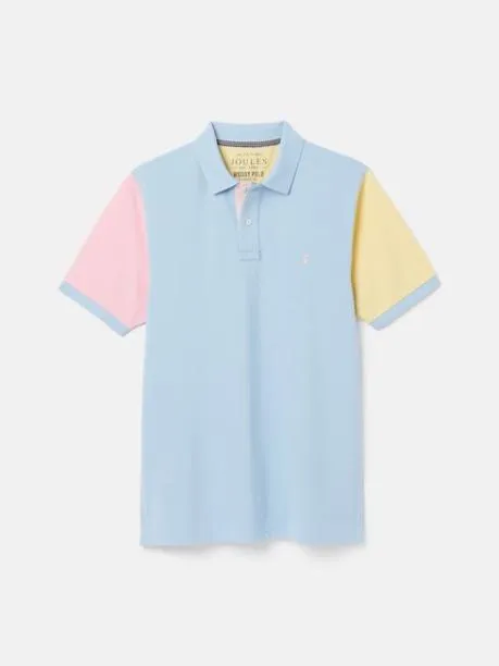 Polo Shirts Men Joules Blue Colourblock Polo Shirt