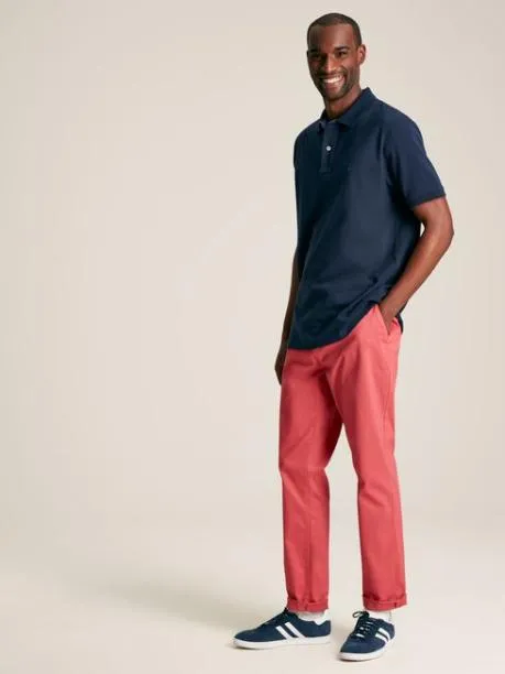 Polo Shirts Men Joules Navy Blue Regular Fit Cotton Pique Polo Shirt