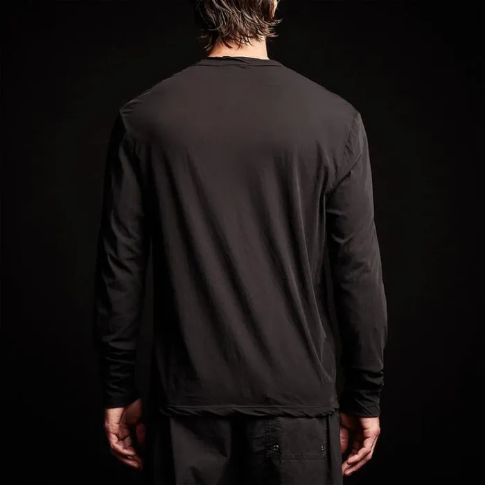 PolosNovelty Tops Men James Perse High Gauge Jersey Henley Black