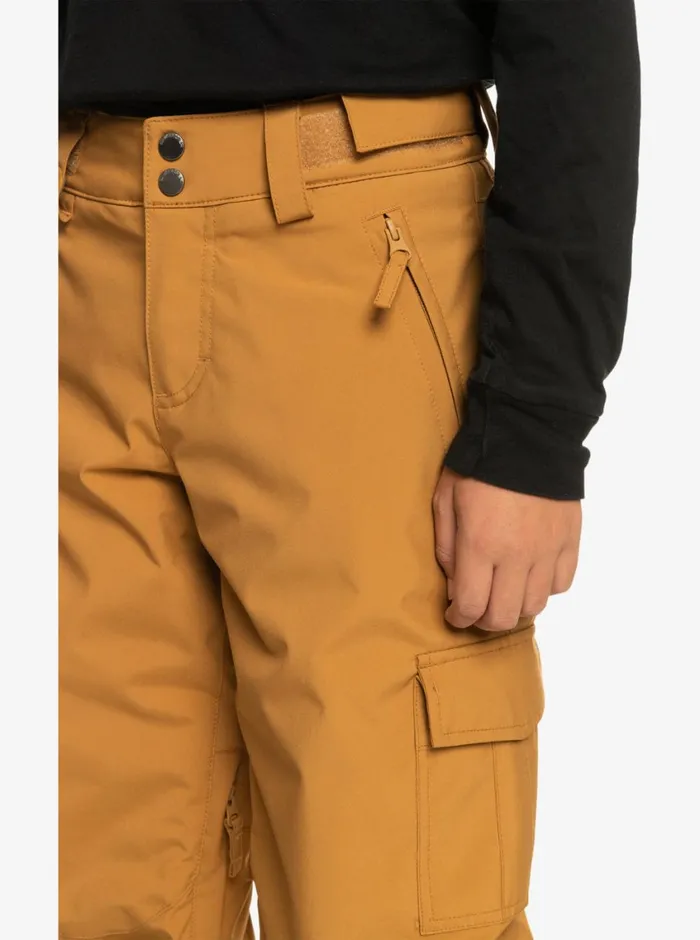 Quiksilver 816 Porter Snow Pants Bone Brown Boys Snow Pants Quiksilver 816 Porter Snow Pants Bone Brown Boys Snow Pants