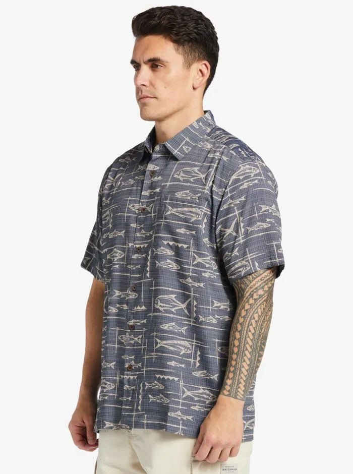Quiksilver Bento Woven Shirt Bento Black MensWaterman Shirts and Polos
