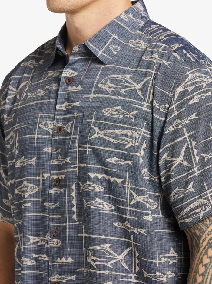 Quiksilver Bento Woven Shirt Bento Black MensWaterman Shirts and Polos