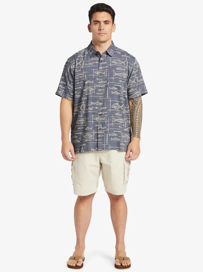 Quiksilver Bento Woven Shirt Bento Black MensWaterman Shirts and Polos