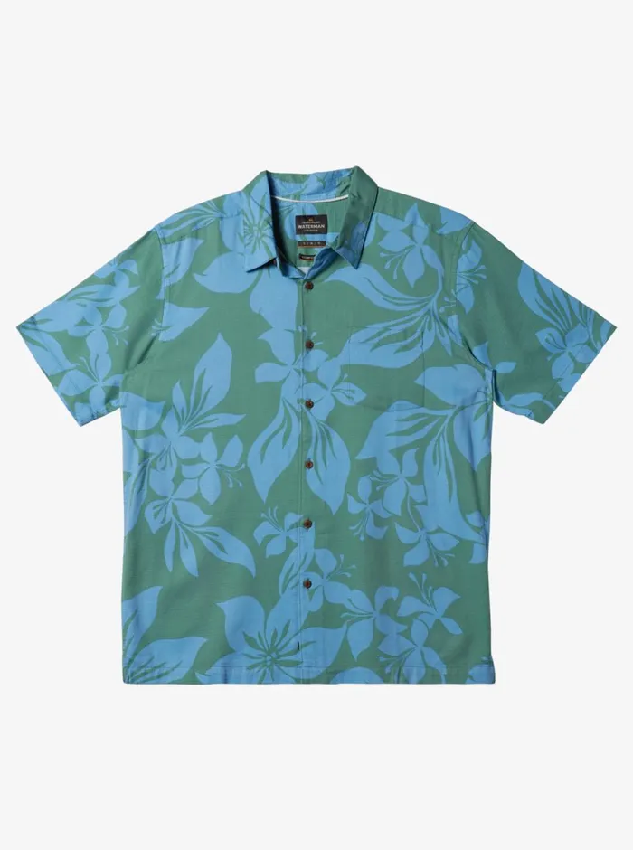 Quiksilver Big Island Woven Shirt Frosty Spruce Big Island Woven MensWaterman Shirts and Polos