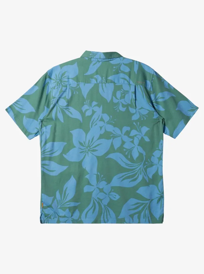 Quiksilver Big Island Woven Shirt Frosty Spruce Big Island Woven MensWaterman Shirts and Polos