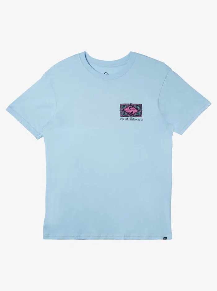 Quiksilver Black Flash TShirt Clear Sky Mens Tees