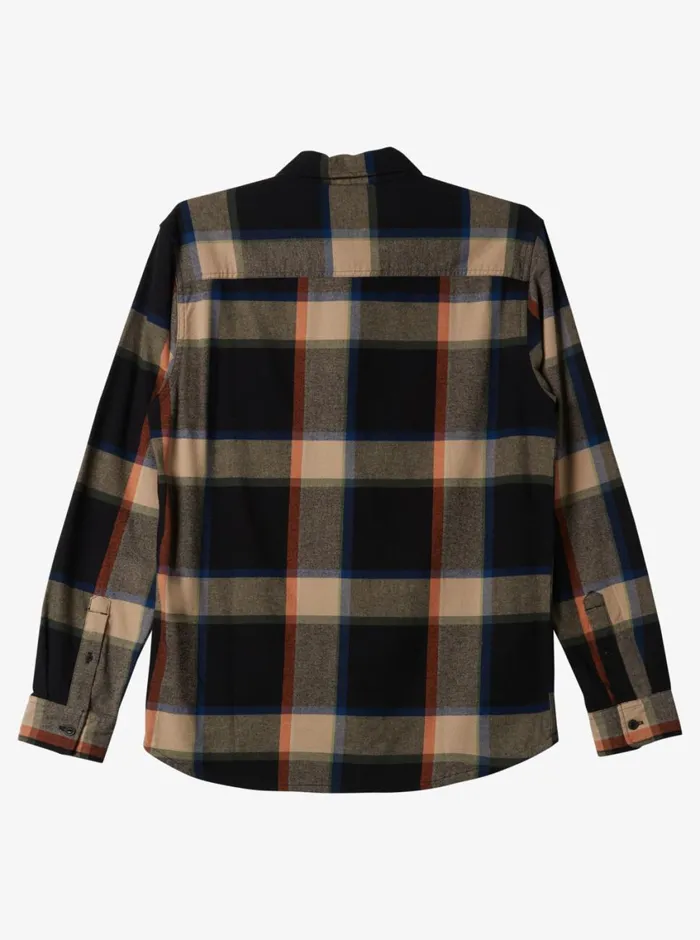 Quiksilver BrooKing StingrayLong Sleeve Top Black Brooks Flannel Mens Shirts and Polos Quiksilver BrooKing StingrayLong Sleeve Top Black Brooks Flannel Mens Shirts and Polos