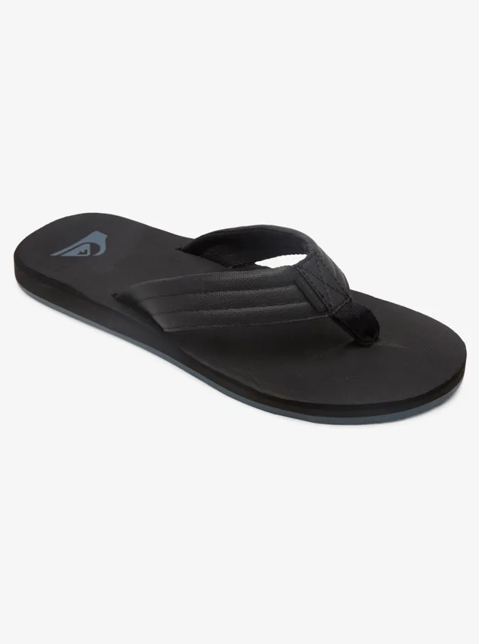 Quiksilver Carving Tropics Sandals Blackblackgrey Mens Sandals