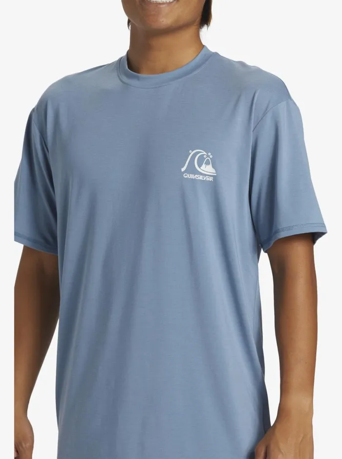 Quiksilver DNA Surf Tee Blue Shadow Mens Rashguards Quiksilver DNA Surf Tee Blue Shadow Mens Rashguards