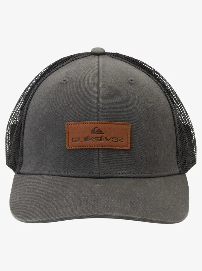 Quiksilver Down The Hatch Trucker Hat Tarmac Mens Hats Quiksilver Down The Hatch Trucker Hat Tarmac Mens Hats