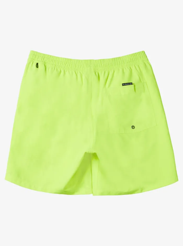 Quiksilver Everyday Solid Volley 15034 Elastic Waist Shorts Safety Yellow Mens Elastic Waist Quiksilver Everyday Solid Volley 15034 Elastic Waist Shorts Safety Yellow Mens Elastic Waist