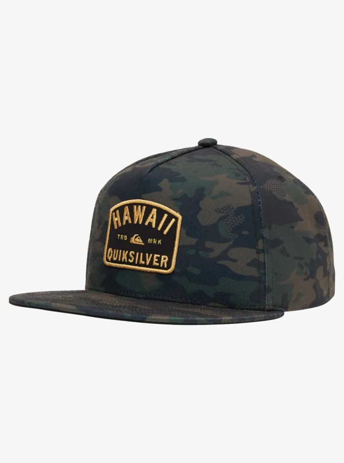 Quiksilver Hawaii Archer Snapback Hat Camo Mens Hats