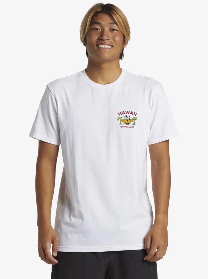Quiksilver Hawaii Big Man TShirt White Mens Tees