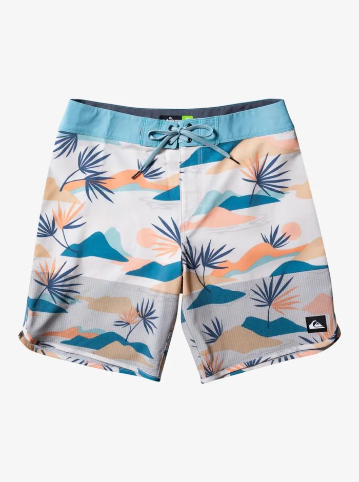 Quiksilver Highline Scallop 19034 Boardshorts Birch Mens Shorts and Amphibians Quiksilver Highline Scallop 19034 Boardshorts Birch Mens Shorts and Amphibians
