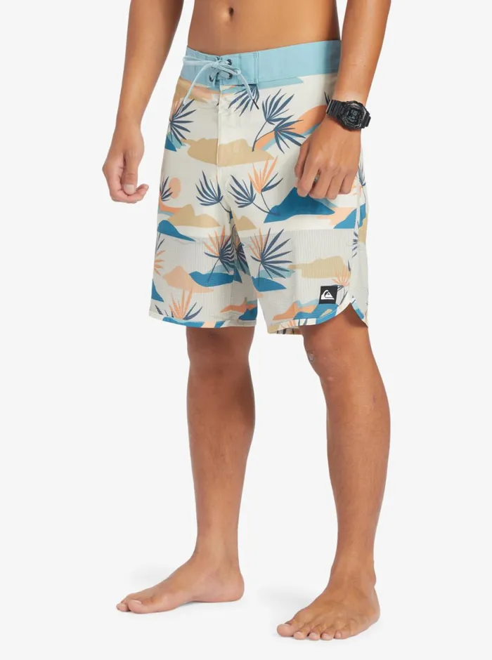 Quiksilver Highline Scallop 19034 Boardshorts Birch Mens Shorts and Amphibians Quiksilver Highline Scallop 19034 Boardshorts Birch Mens Shorts and Amphibians