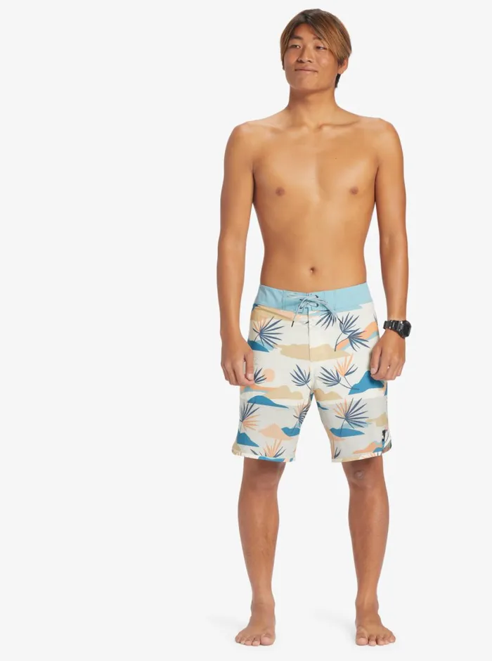 Quiksilver Highline Scallop 19034 Boardshorts Birch Mens Shorts and Amphibians Quiksilver Highline Scallop 19034 Boardshorts Birch Mens Shorts and Amphibians