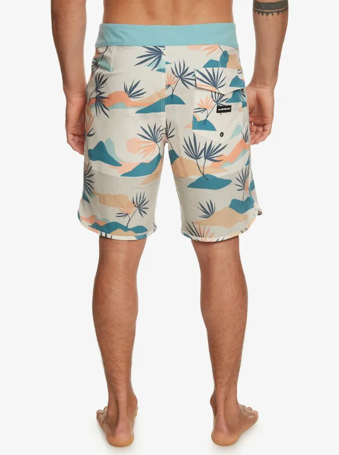 Quiksilver Highline Scallop 19034 Boardshorts Birch Mens Shorts and Amphibians Quiksilver Highline Scallop 19034 Boardshorts Birch Mens Shorts and Amphibians