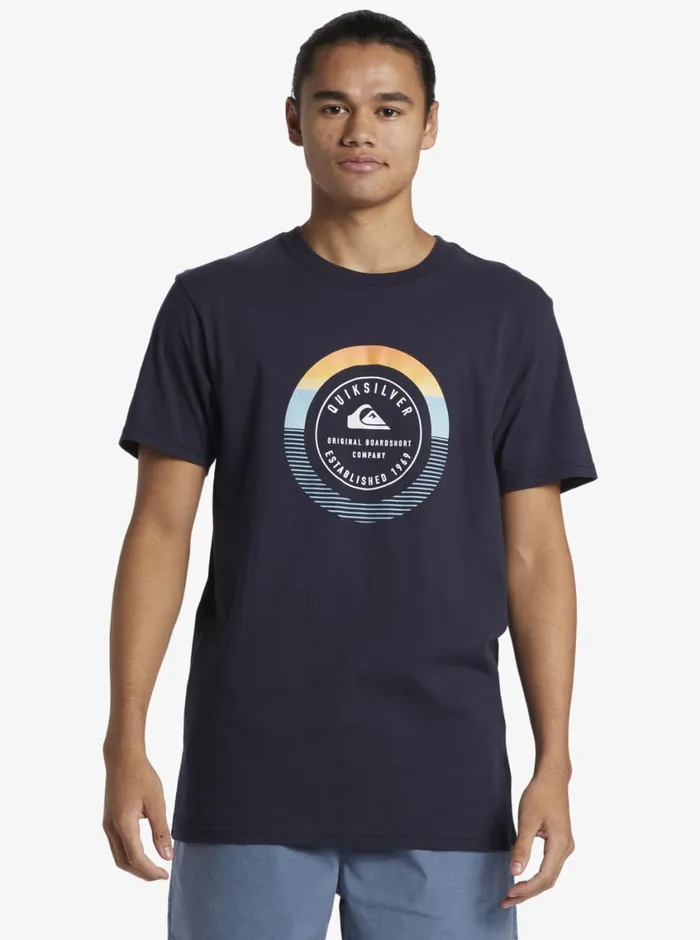 Quiksilver Insta Fill TShirt Navy Blazer Mens Tees