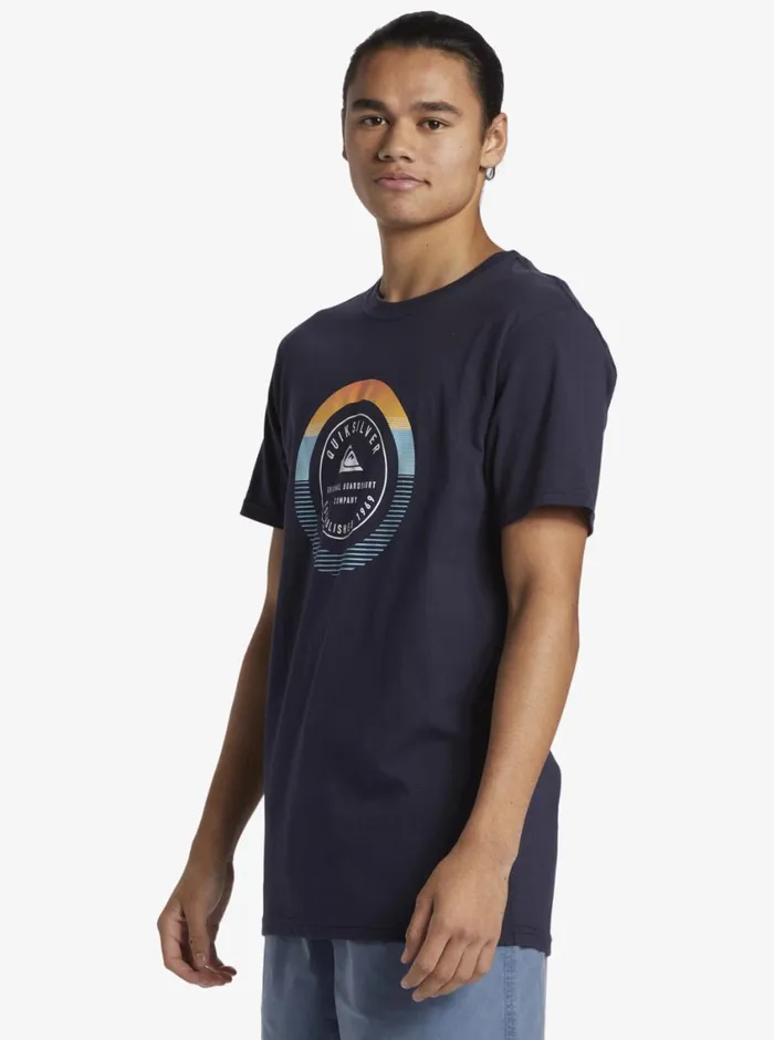 Quiksilver Insta Fill TShirt Navy Blazer Mens Tees