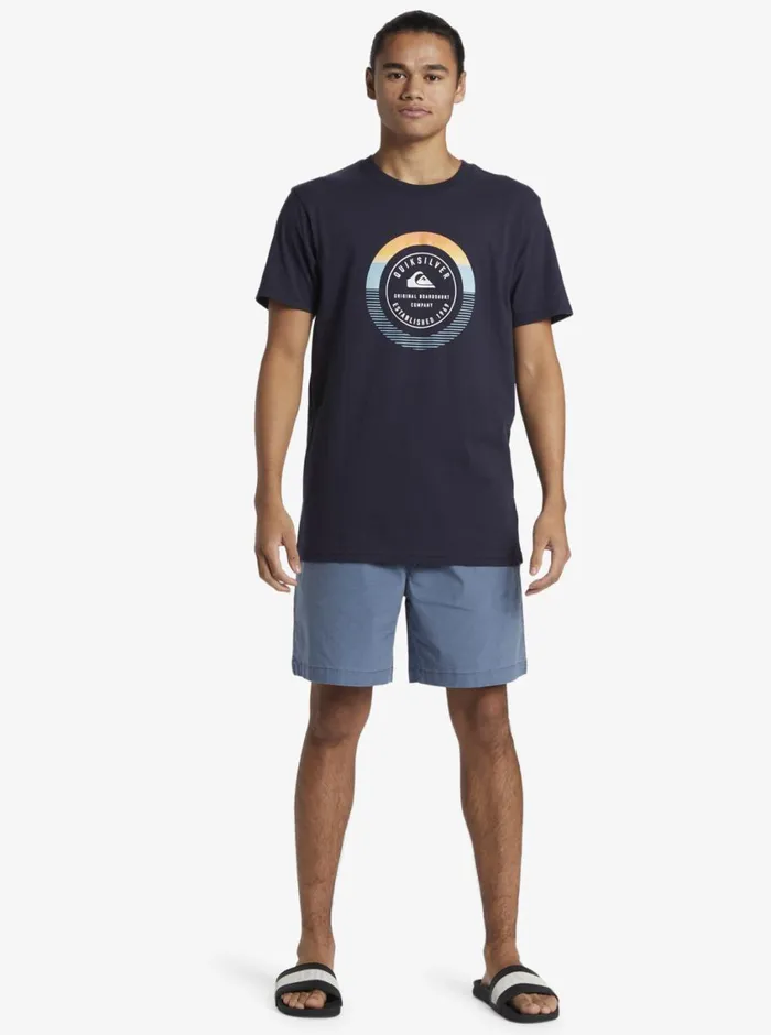 Quiksilver Insta Fill TShirt Navy Blazer Mens Tees